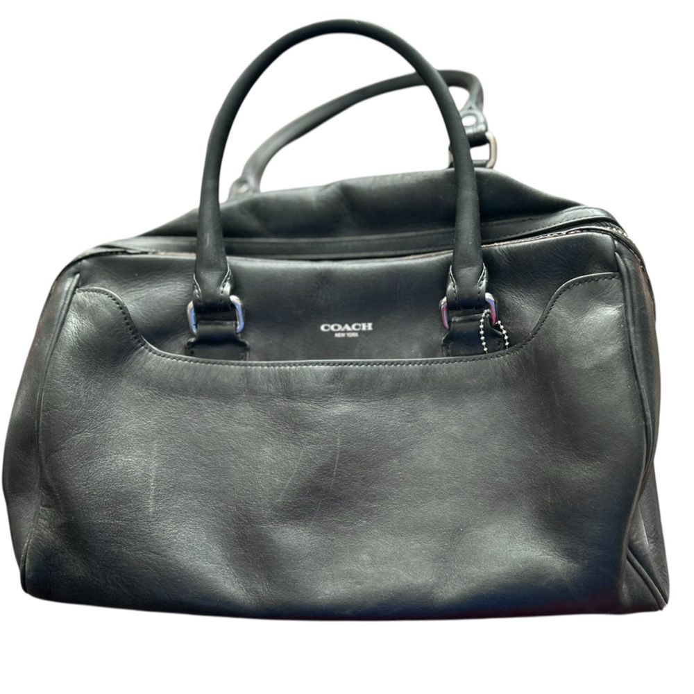 Coach Black Leather Satchel